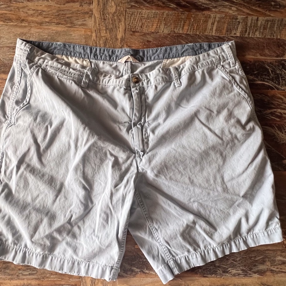 Polo Ralph Lauren Classic Fit Shorts Men 46B Khaki Light Blue Chino Cotton